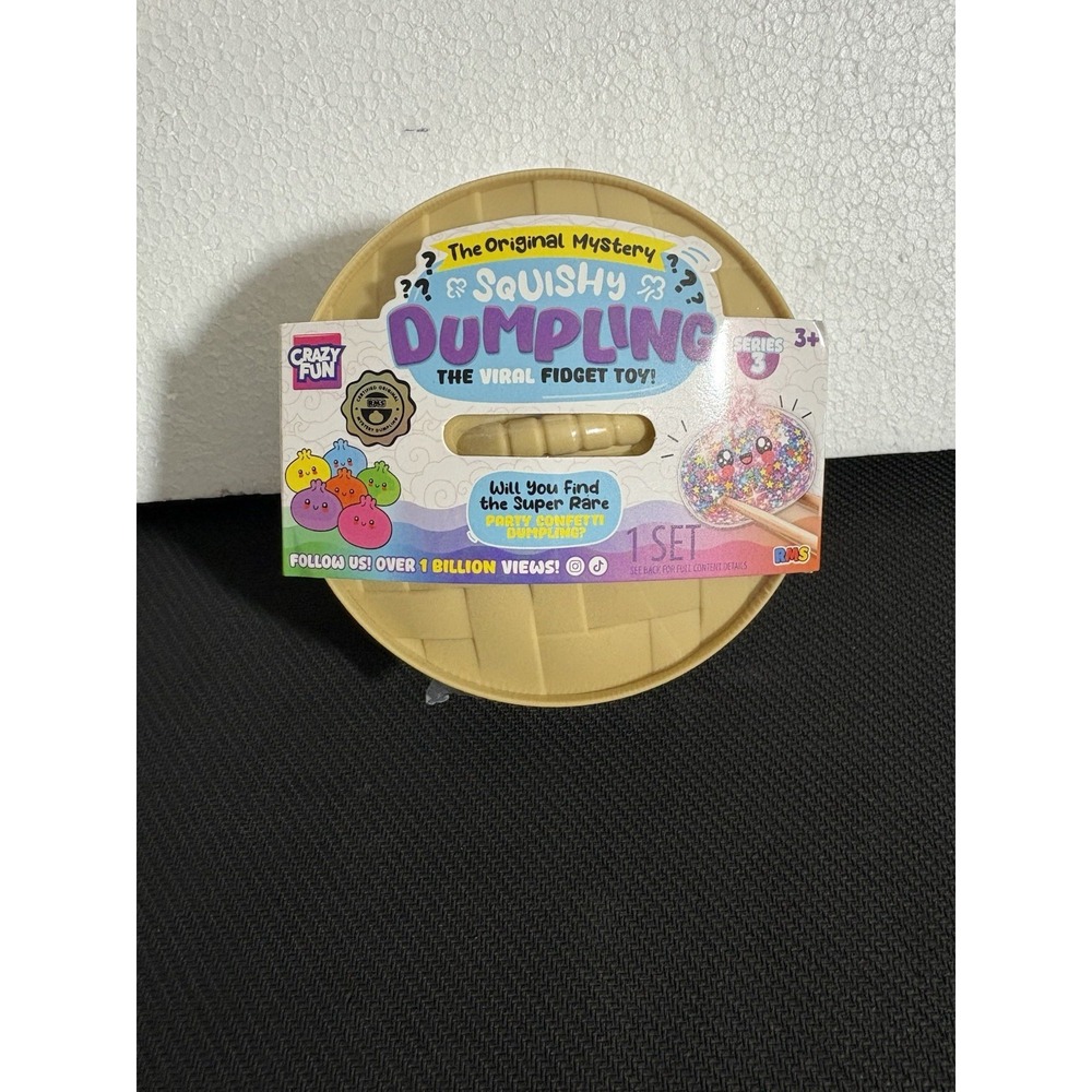 RMS Mystery Squishy Dumpling Series 3 PARTY CONFETTI Edition! NEW SEALED